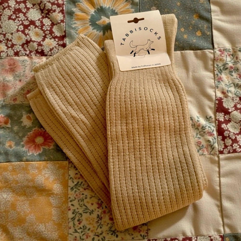Tabbisocks ~ Scrunchy Over-the-Knee Socks ~ Milk